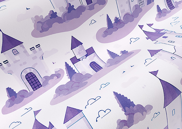 Royal Realm, Lavender - Roman Blind - Image 4